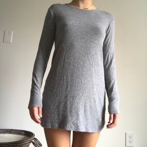 brandy melville grey sweater dress